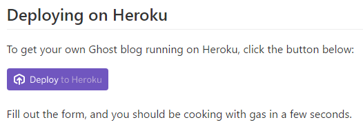 Deploy to Heroku button